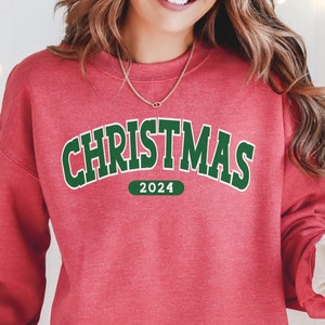 Christmas 2024 Sweatshirt, Womens Christmas Sweatshirt, Holiday Sweater, Cute Christmas Sweatshirt, Christmas Gift, Winter Shirt, Gift