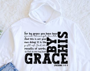 Sudadera con capucha "Hubo Jesús", regalo cristiano, camiseta de fe, sudadera con capucha de Jesús, cuello redondo con versículo bíblico, suéter cristiano minimalista, inspiración basada en la fe.