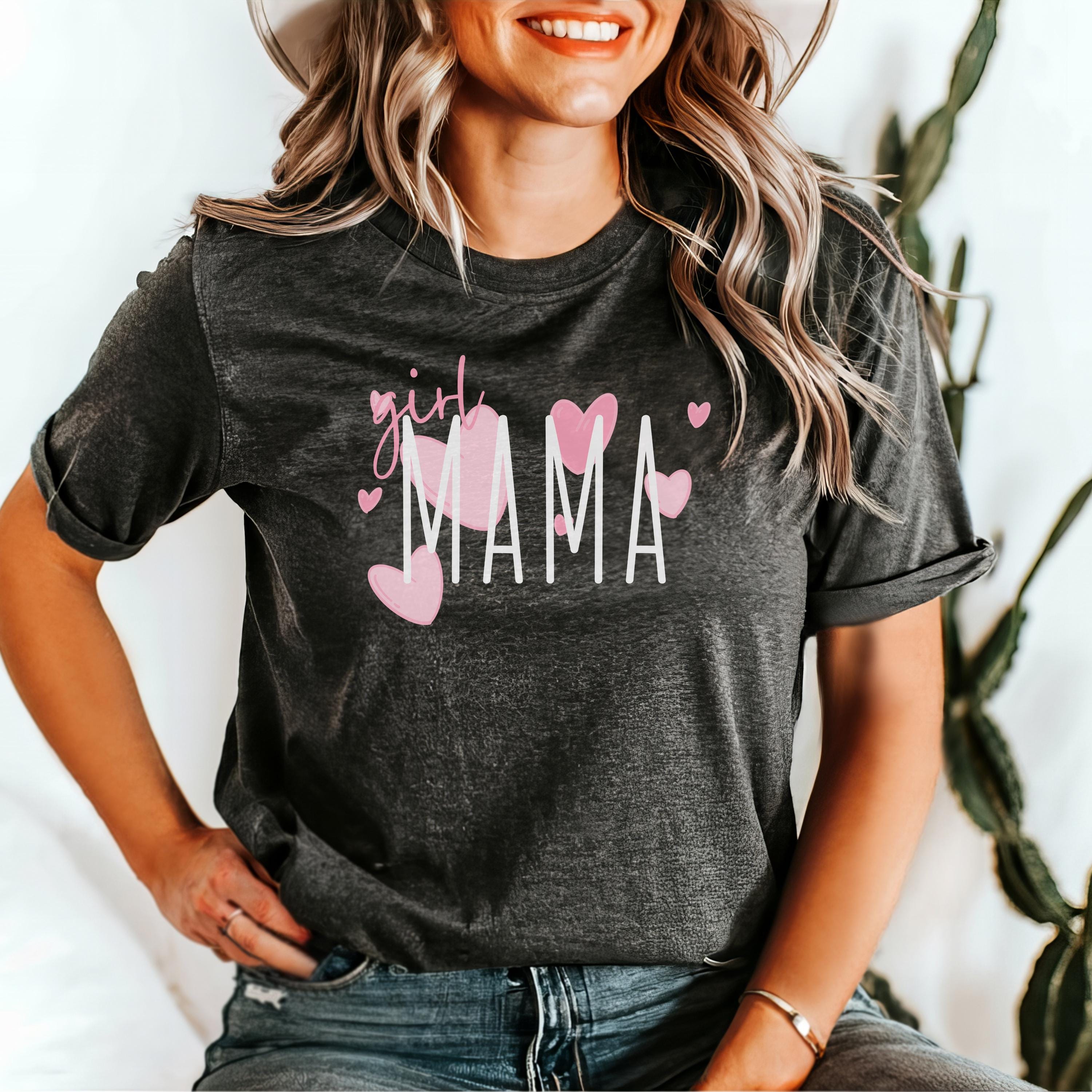 Girl Mama Hearts T-shirt, Cute Mom Shirt, Mother's Day Gift, Mommy