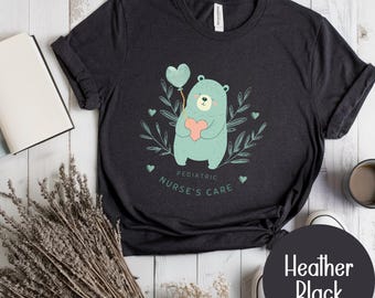 Pediatric Nurse T-Shirt, Pediatric Nurse Gift, Peds Nurse T-shirt, Cute Watercolor Nurse Tee, PICU Pediatric Nurse, Nursing Student gift