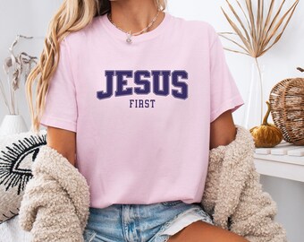 Jesus T-shirt, Comfort Colors Religious Unisex Shirt, Christian Gift, Faith Shirt, Bible Verse, Faith Crew,Believer Gift, Gift for Him