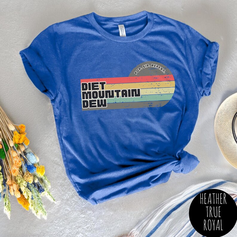 Diet Mountain Dew Shirt: Retro Meme Tee - Funny Soda Pop Graphic - Etsy