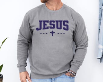 Sudadera de Jesús, Camiseta cristiana, Regalos religiosos, Camiseta con versículo bíblico, Sudadera cristiana motivacional, Suéter para amantes de Jesús, Regalo unisex de fe