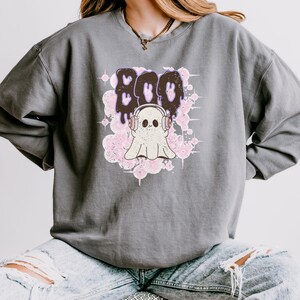 Cute Ghost Sweatshirt, Funny Spooky Sweatshirt, Womens Ghost Sweatshirt, Spooky Season, Halloween Party Shirt, Fall Ghost Shirt