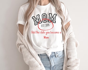 Mom Est Shirt, Valentines Day Shirt, Mother's Day Shirt, Mom Mimi Gigi Aunt Shirt Mother's Day Sweatshirt, Mother's Day Gift, Gift For Mom