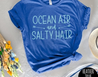 Camiseta "Salado", Camiseta "Vibraciones Costeras", Camiseta "Playa de Verano", Regalo de Playa, Camiseta "Sé Salado", Regalos de Verano para Mujer, Camiseta "Playa", Camiseta "Aire del Océano"