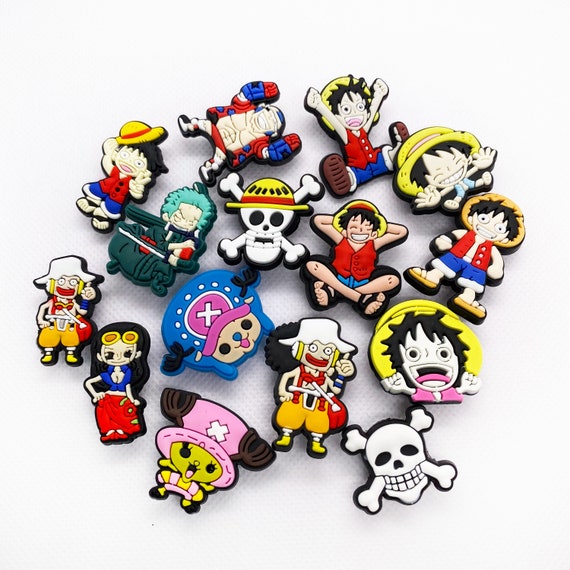 One Piece Anime Croc Charms Jibbitz Set for Crocs | Shoe Accessories | Trending One Piece Charms for Clogs | Fashionable Jibbitz