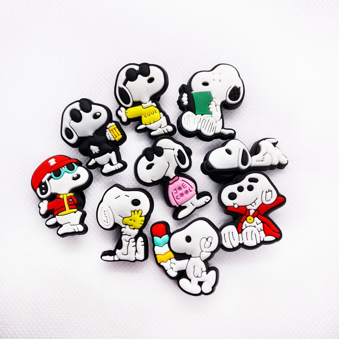 Snoopy Cartoon Croc Charms Jibbitz Set for Clog Shoe Accessories