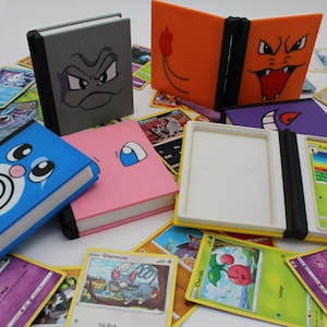 Estojo para cartas Poke para colecionar cartas Pokémon, cartas colecionáveis, cartas colecionáveis, de jogos e animes Pokémon