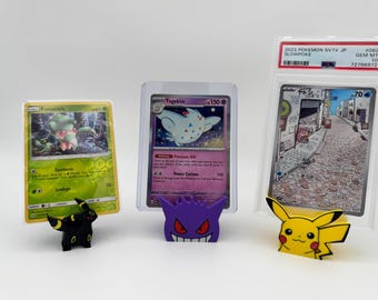 Pokemon Card Display Stand - Vielseitige Vitrine für reguläre, umhüllte und abgestufte Karten