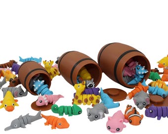 Zufällig Mini Flexi Tierfass | Sammler Spielzeug