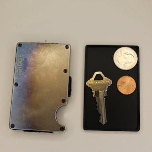 2 bandejas para billetera Ridge para EDC: elija 2, para uso diario, varios colores, ajuste perfecto, contiene llaves, cambio, efectivo y otros artículos pequeños