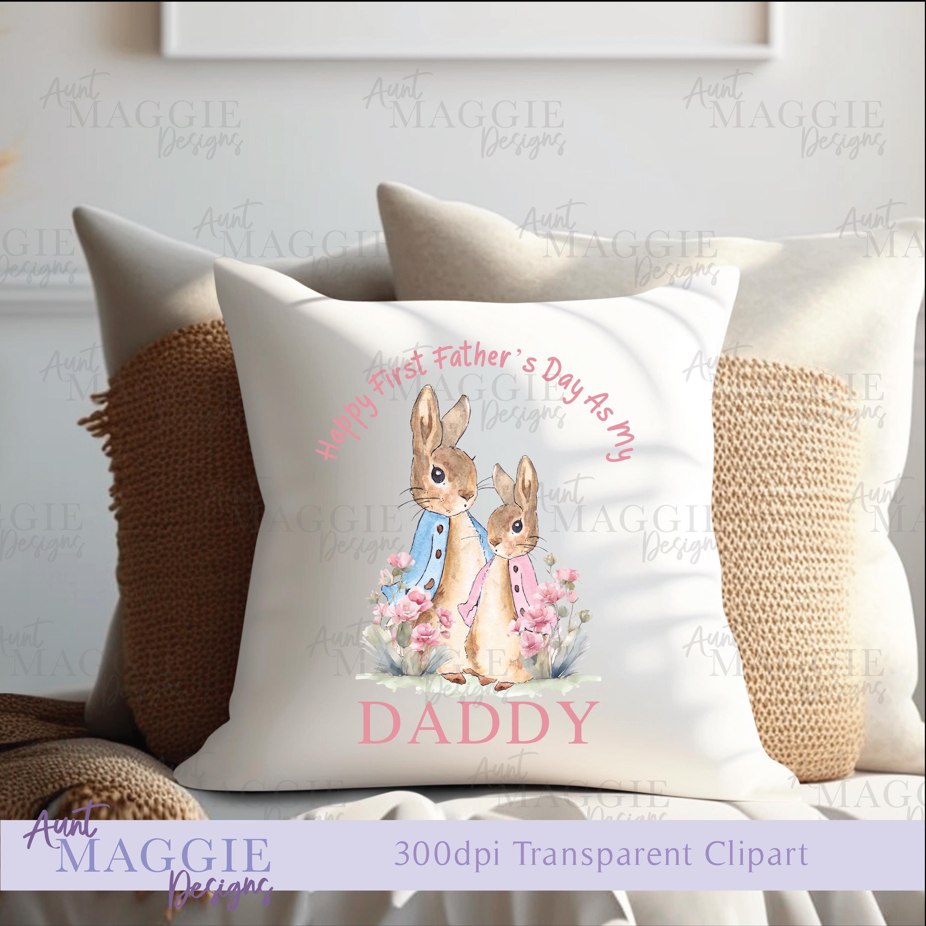 Peter Rabbit Dad Portrait Peter Rabbit Father's Day Clipart, Watercolor Bunny PNG (digital ...