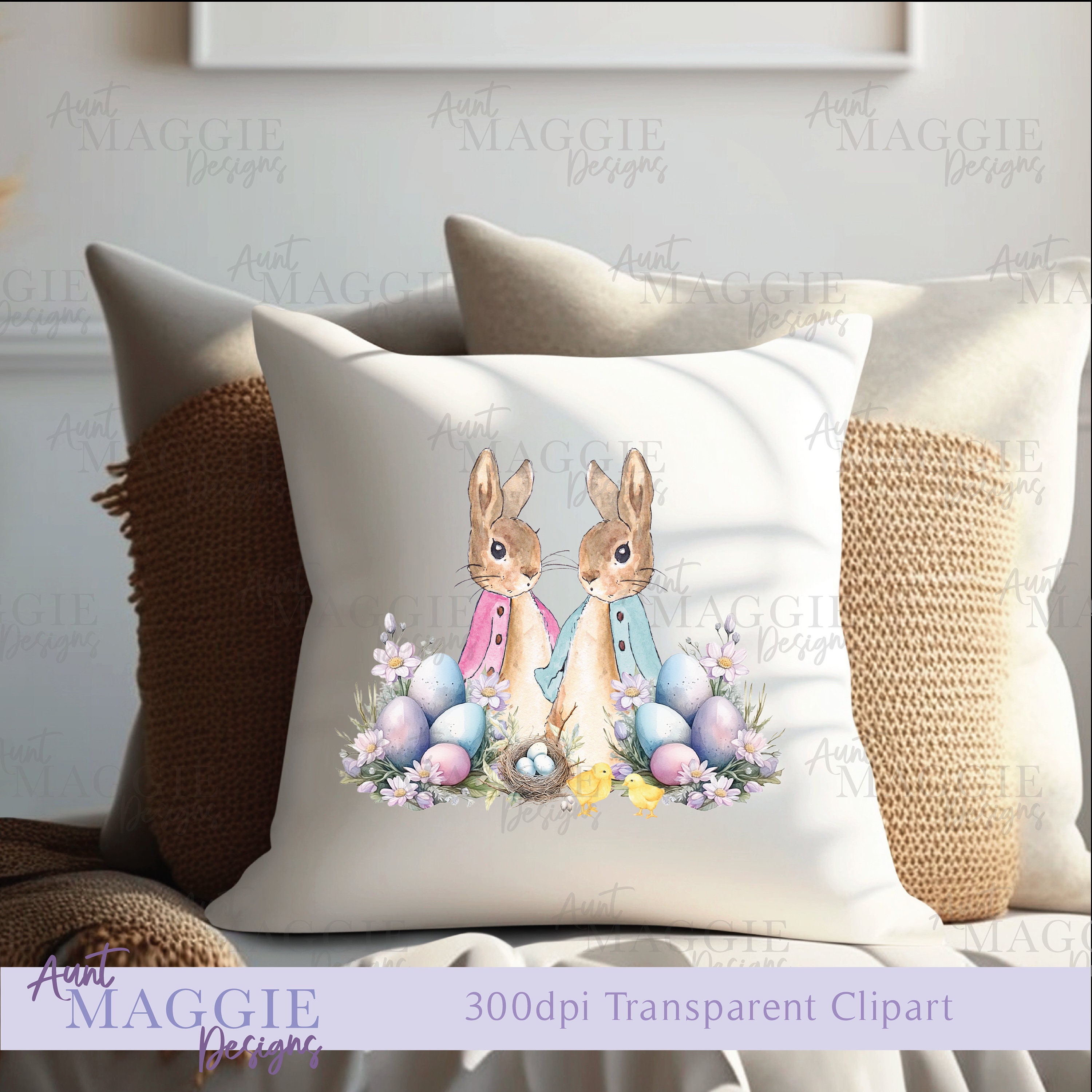Peter Rabbit Flopsy Bunny Clipart PNG Spring Sublimation UV-DTF ...
