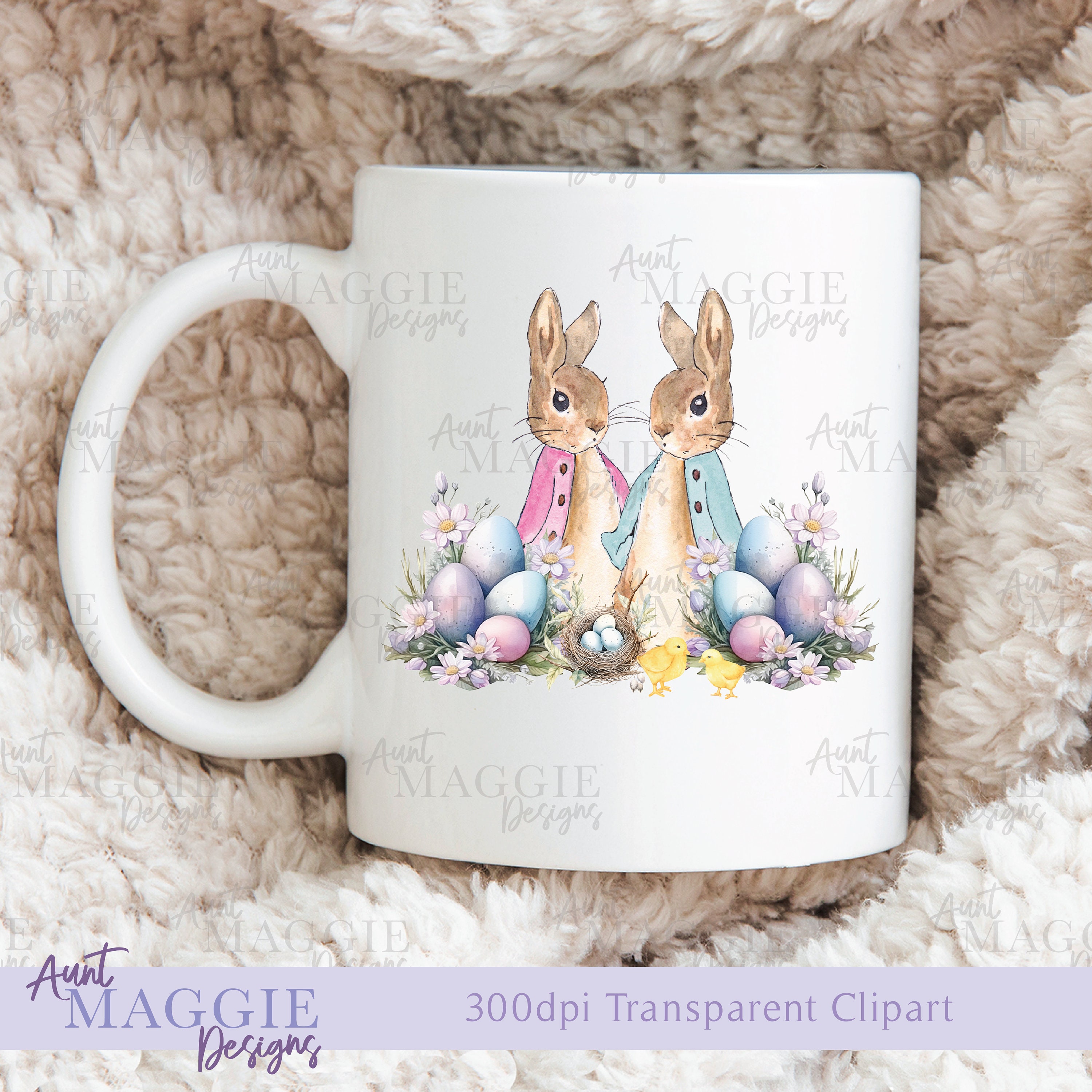 Peter Rabbit Flopsy Bunny Clipart PNG Spring Sublimation UV-DTF ...