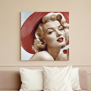 Marilyn Monroe portrait, Marilyn Monroe digital download, Hollywood wall art, vintage movie star print, 1950s style art,celebrity wall decor