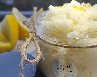 Lemon sugar scrub