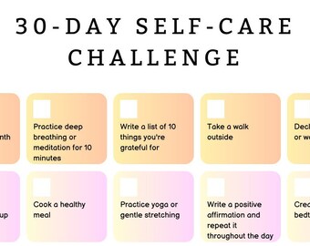 Reto de autocuidado de 30 días