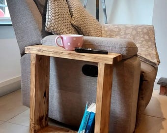 End Table, Solid Wood, Narrow Sofa Side Table - Various Sizes and Colours Available