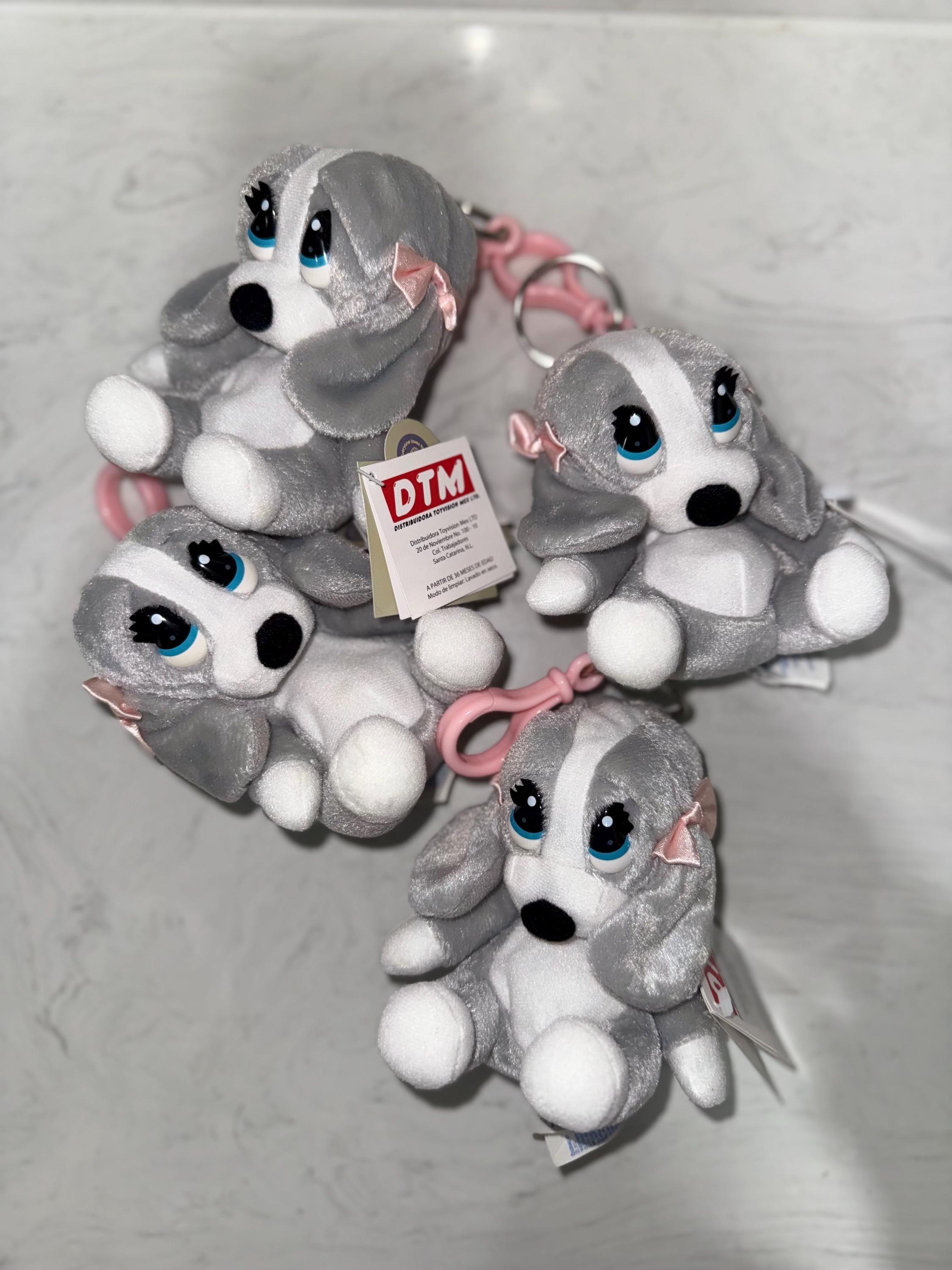 Vintage Sad Sam Honey Hound Plush Zipper Pouch Keychain,cute Bag