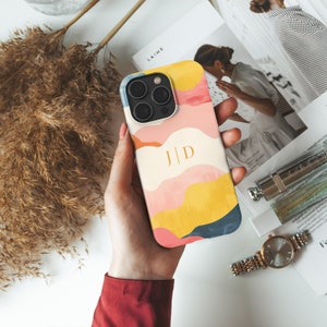 Custom Colorful Smartphone Case Apple iPhone 11 12 13 14 15 Pro Max Plus Samsung S20 21 22 23 Ultra Preppy Aesthetic Slim Though Gift zdjęcie 2