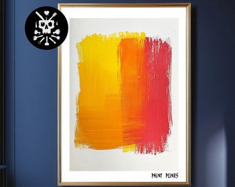 Abstract Minimalist Wall Art Nº150 DIGITAL DOWNLOAD | Colorful Contemporary Wall Decor Hanging Artwork Housewarming Gift Mid-Century Modern