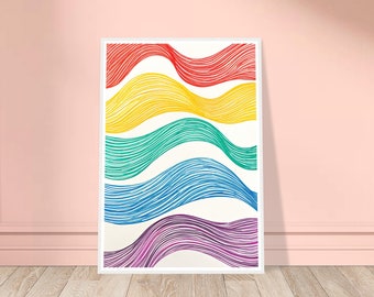 Pride Wall Art Nº5 FRAMED Print | Pride Gift LGBTQ Wall Decor | Queer Wall art Housewarming Gift LGBT pride gay pride art