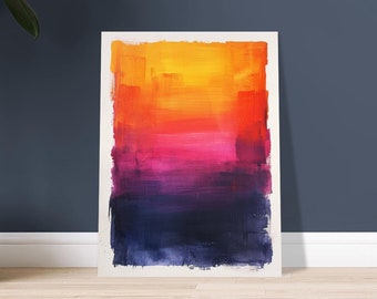 Abstract Minimalist Wall Art Nº141 PRINT | Colorful Contemporary Wall Decor Hanging | Gallery Artwork Housewarming Gift Mid-Century Modern