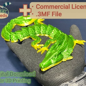 Flexi Leaf Dragon Mark-2 (Medium Size) STL File for 3D Printing