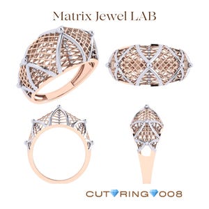 Luxury Filigree Cut Ring Bundle – 5x 3D STL/CAD Files | Instant ...