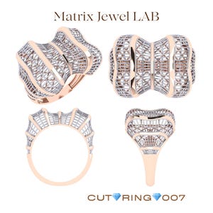 Luxury Filigree Cut Ring Bundle – 5x 3D STL/CAD Files | Instant ...