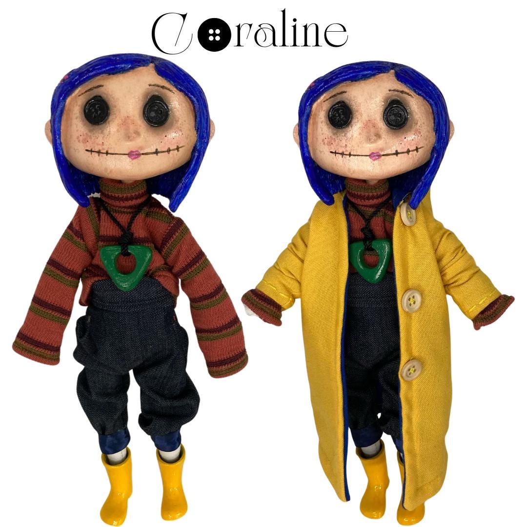 Coraline – Figurine articulée – Coraline en imperméable Cadeaux A