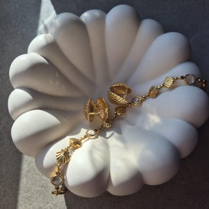 Witte jesmonite sieradenblad moderne bloemvormige trinket schotel handgemaakte ringhouder esthetische ijdelheid decor cadeau voor haar minimalistische inrichting
