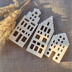Canal house set Amsterdam house  decoration house window decoration housewarming gift idea wedding figurines bookshelf decor scandinavian