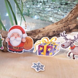 Lot 5 Stickers Noël