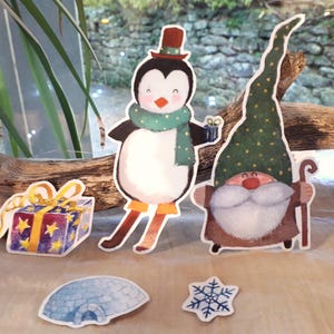 Lot 5 Stickers Noël#2