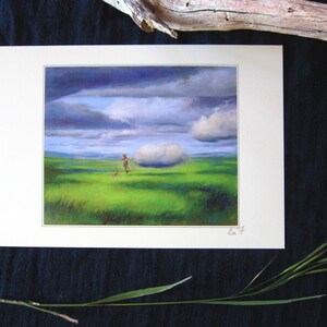 Carte d'art " Méditation.2 "
