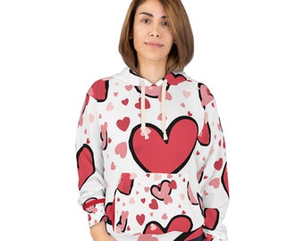 Trending Full-Print Shirt with Heart Designs, Heartfelt Splendor, Love-Inspired Elegance Top-Searched Full-Print Shirt with Hearts