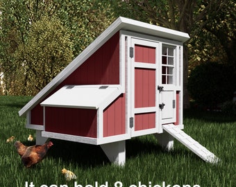 Chicken Coop Plans 8 chickens- The B&B Coop - Instant Download chicken coop pdf