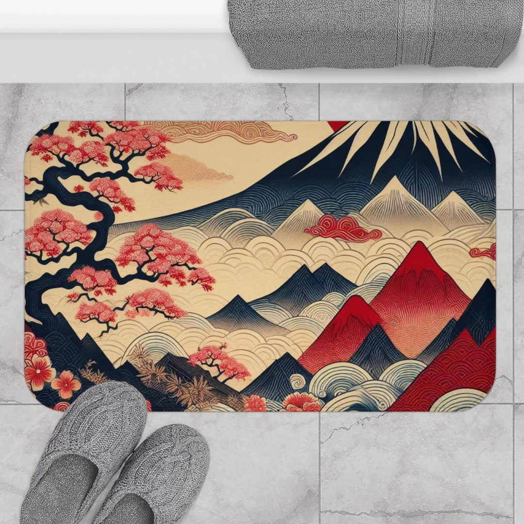 Luxury Hinoki Bath Mat, Japanese Style Bathroom Decor - Etsy