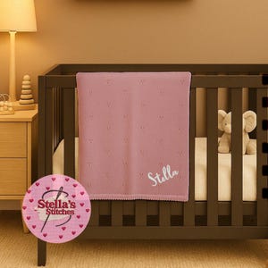 Embroidered baby blanket | Baby name blanket | Customised blanket | Customised baby gift | New baby | Personalised blanket