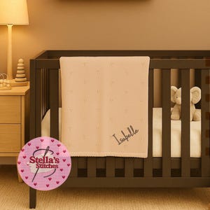 Embroidered baby blanket | Baby name blanket | Customised blanket | Customised baby gift | New baby | Personalised blanket