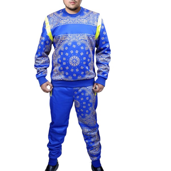 Men's Blue Sports Tracksuit | Tracksuit for Men | Printed Jogging Snoop Tracksuit | Gift For Him |