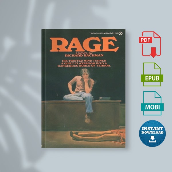 Richard Bachman Rage Book - Etsy