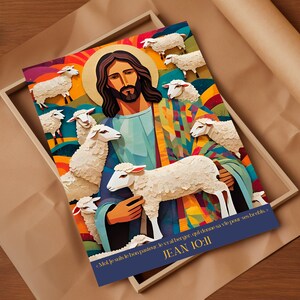 John 10:11 - The good shepherd 1 - Original creation poster A3/A2