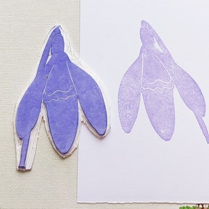 Berg Blume Stempel Schneeglöckchen Narzisse Floral Stempel für Journaling, Scrapbooking, DIY Karten Nature-Inspired Crafts Traveler Notebook