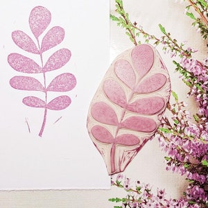 Dekoracyjny stempel gumowy z gałęzią botaniczny stempel liściasty do dziennika, scrapbookingu, kart DIY, rzemiosła inspirowane naturą rustykalne zaproszenie dekoracyjne