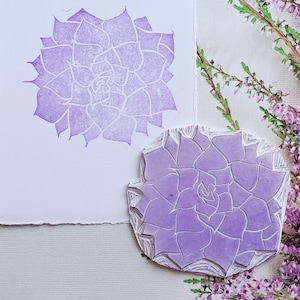 Sukkulente Lilie Stempel - Botanische Blume Stempel für Journaling, Scrapbooking, DIY Karten, Natur-inspiriertes Basteln & Florale Wanddekoration