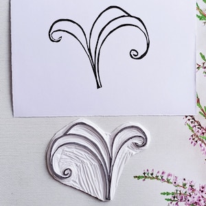 Ręcznie robiony stempel artystyczny stempel kwiatowy stempel do notatnika natura mixmedia dostawa boho liść dekoracja scrapbooking wesele zaproszenie zestaw