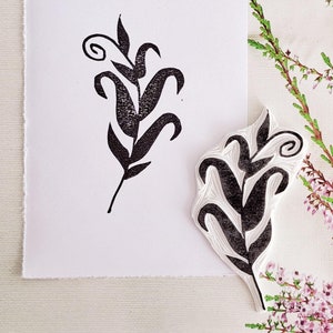 Stempel met de hand gesneden voor boullet dagboek linosnede kunst stempel levering scrapbooking essentials kaarten maken bloemendruk blok set natuur blad takje